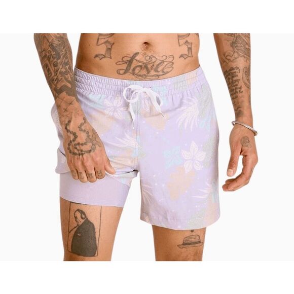 Chubbies Mens 5.5" Lined Swim Trunks XXL The Cosmic Florals NWT - Picture 1 of 9